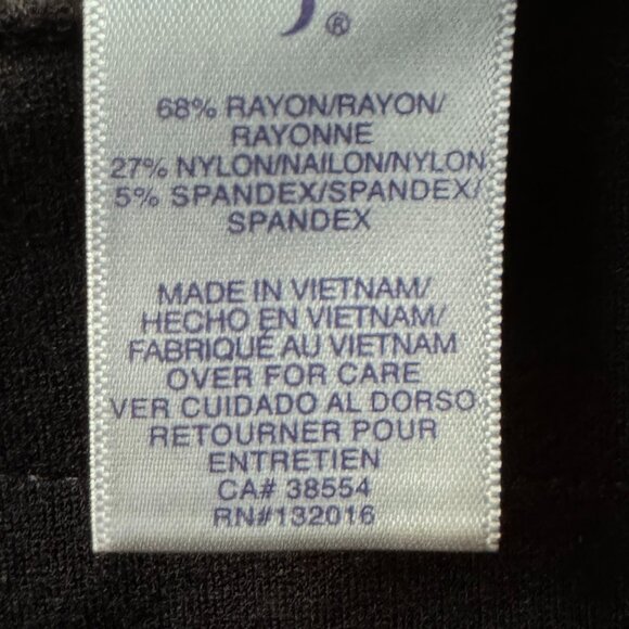 NWOT NYDJ Bold Black Ponte Knit Straight Leg Stretch Trouser in Women's 16 - Picture 10 of 10